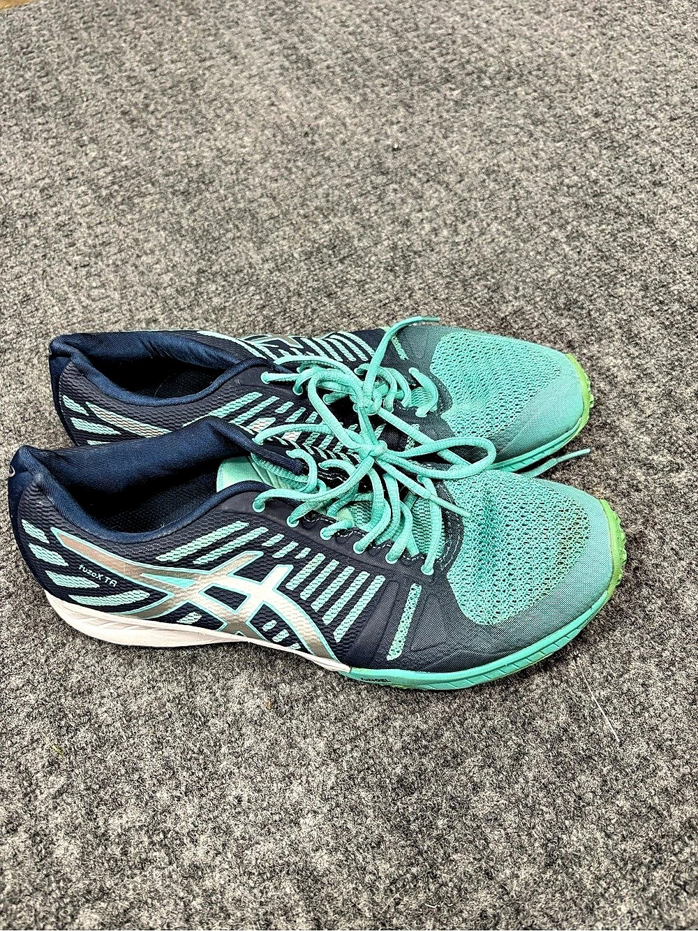 ASICS GEL-DS TRAINER Athletic Shoes Green & Blue US 9.5